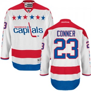 Reebok Washington Capitals 23 Men's Chris Conner Premier White Third NHL Jersey