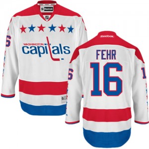Reebok Washington Capitals 16 Men's Eric Fehr Premier White Third NHL Jersey