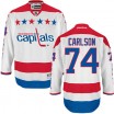 Reebok Washington Capitals 74 Men's John Carlson Authentic White Third NHL Jersey