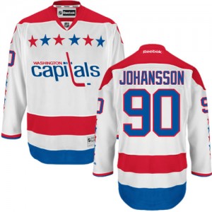 Reebok Washington Capitals 90 Men's Marcus Johansson Authentic White Third NHL Jersey