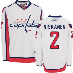 Reebok Washington Capitals 2 Men's Matt Niskanen Authentic White Away NHL Jersey