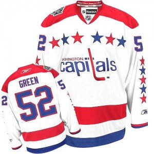Reebok Washington Capitals 52 Men's Mike Green Authentic White Third NHL Jersey