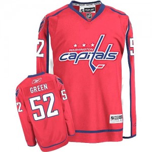 Reebok Washington Capitals 52 Women's Mike Green Authentic Red Home NHL Jersey