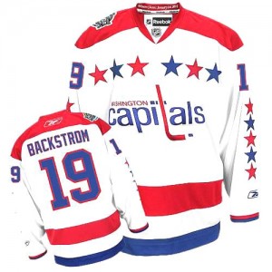Reebok Washington Capitals 19 Men's Nicklas Backstrom Premier White Third NHL Jersey