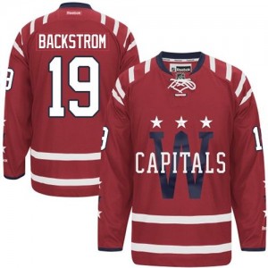 Reebok Washington Capitals 19 Women's Nicklas Backstrom Premier Red 2015 Winter Classic NHL Jersey