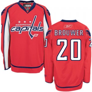 Reebok Washington Capitals 20 Men's Troy Brouwer Authentic Red Home NHL Jersey