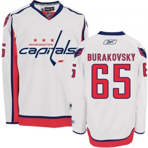 Reebok Washington Capitals 65 Men's Andre Burakovsky Authentic White Away NHL Jersey