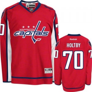 Reebok Washington Capitals 70 Men's Braden Holtby Authentic Red Home NHL Jersey