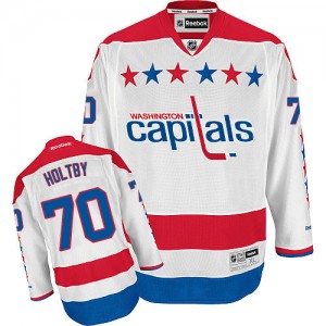 Reebok Washington Capitals 70 Women's Braden Holtby Premier White Third NHL Jersey