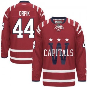 Reebok Washington Capitals 44 Men's Brooks Orpik Premier Red 2015 Winter Classic NHL Jersey