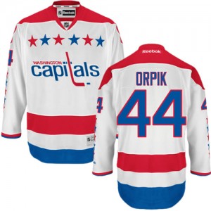 Reebok Washington Capitals 44 Men's Brooks Orpik Premier White Third NHL Jersey