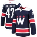 Adidas Washington Capitals Men's Beck Malenstyn Authentic Navy 2020/21 Alternate Primegreen Pro NHL Jersey