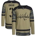 Adidas Washington Capitals Men's Nick Jensen Authentic Camo Military Appreciation Practice NHL Jersey