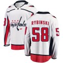 Fanatics Branded Washington Capitals Men's Henrik Rybinski Breakaway White Away NHL Jersey