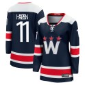 Fanatics Branded Washington Capitals Women's Jeff Halpern Premier Navy zied Breakaway 2020/21 Alternate NHL Jersey