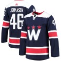 Adidas Washington Capitals Youth Lucas Johansen Authentic Navy 2020/21 Alternate Primegreen Pro NHL Jersey