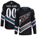 Adidas Washington Capitals Youth Custom Authentic Black Custom Reverse Retro 2.0 NHL Jersey