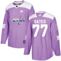 Adidas Washington Capitals Men's Adam Oates Authentic Purple Fights Cancer Practice NHL Jersey