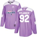 Adidas Washington Capitals Youth Michael Nylander Authentic Purple Fights Cancer Practice NHL Jersey