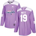 Adidas Washington Capitals Youth Brendan Witt Authentic Purple Fights Cancer Practice NHL Jersey
