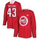Adidas Washington Capitals Men's Tom Wilson Authentic Red Practice NHL Jersey