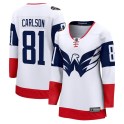 Fanatics Branded Washington Capitals Women's Adam Carlson Breakaway White 2023 Stadium Series NHL Jersey
