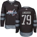 Washington Capitals Youth Charlie Lindgren Authentic Black 1917-2017 100th Anniversary NHL Jersey