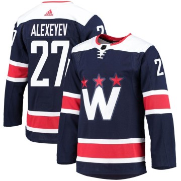 Adidas Washington Capitals Men's Alexander Alexeyev Authentic Navy 2020/21 Alternate Primegreen Pro NHL Jersey