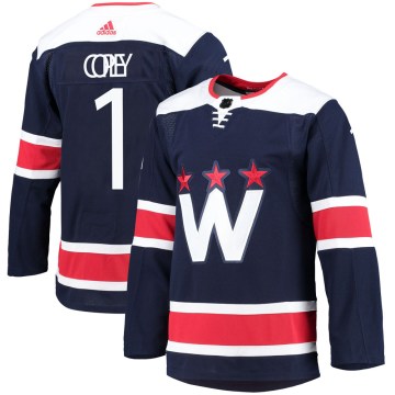 Adidas Washington Capitals Men's Pheonix Copley Authentic Navy 2020/21 Alternate Primegreen Pro NHL Jersey