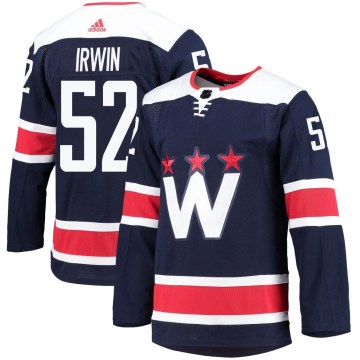 Adidas Washington Capitals Men's Matt Irwin Authentic Navy 2020/21 Alternate Primegreen Pro NHL Jersey