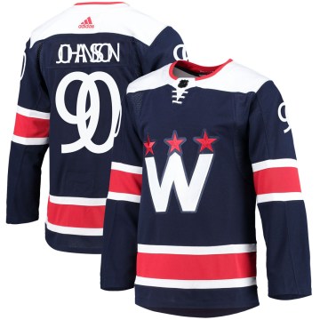 Adidas Washington Capitals Men's Marcus Johansson Authentic Navy 2020/21 Alternate Primegreen Pro NHL Jersey