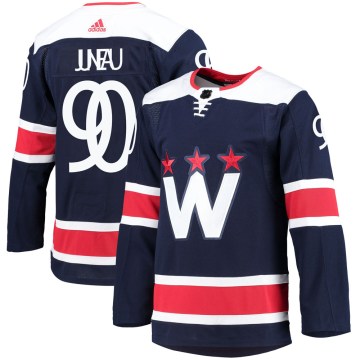 Adidas Washington Capitals Men's Joe Juneau Authentic Navy 2020/21 Alternate Primegreen Pro NHL Jersey