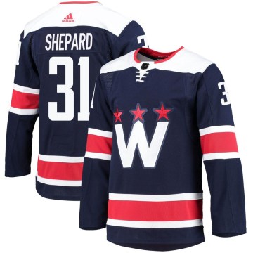 Adidas Washington Capitals Men's Hunter Shepard Authentic Navy 2020/21 Alternate Primegreen Pro NHL Jersey