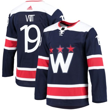 Adidas Washington Capitals Men's Brendan Witt Authentic Navy 2020/21 Alternate Primegreen Pro NHL Jersey