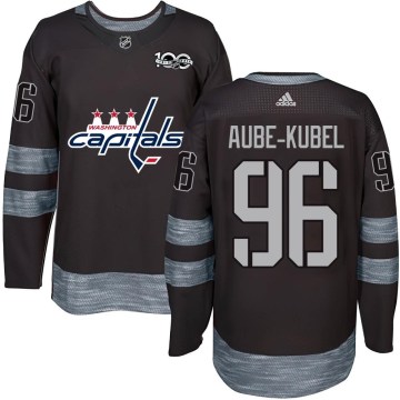 Washington Capitals Men's Nicolas Aube-Kubel Authentic Black 1917-2017 100th Anniversary NHL Jersey