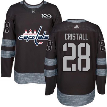 Washington Capitals Men's Andrew Cristall Authentic Black 1917-2017 100th Anniversary NHL Jersey
