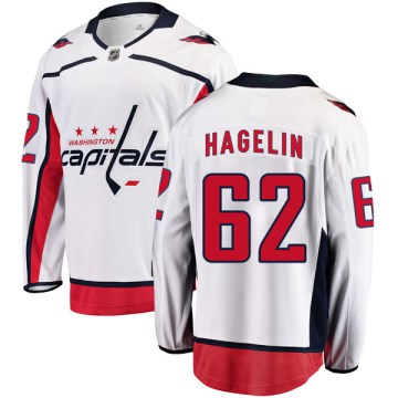 Fanatics Branded Washington Capitals Youth Carl Hagelin Breakaway White Away NHL Jersey