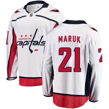 Fanatics Branded Washington Capitals Youth Dennis Maruk Breakaway White Away NHL Jersey