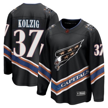 Fanatics Branded Washington Capitals Men's Olaf Kolzig Breakaway Black Special Edition 2.0 NHL Jersey