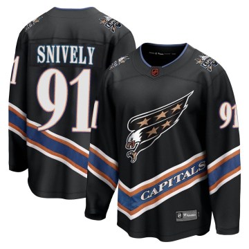 Fanatics Branded Washington Capitals Men's Joe Snively Breakaway Black Special Edition 2.0 NHL Jersey
