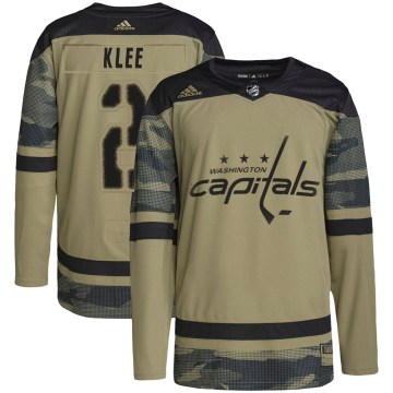 Adidas Washington Capitals Men's Ken Klee Authentic Camo Military Appreciation Practice NHL Jersey