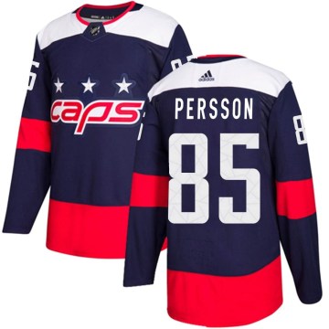 Adidas Washington Capitals Youth Ludwig Persson Authentic Navy Blue 2018 Stadium Series NHL Jersey