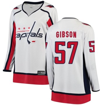 Fanatics Branded Washington Capitals Women's Mitchell Gibson Breakaway White Away NHL Jersey