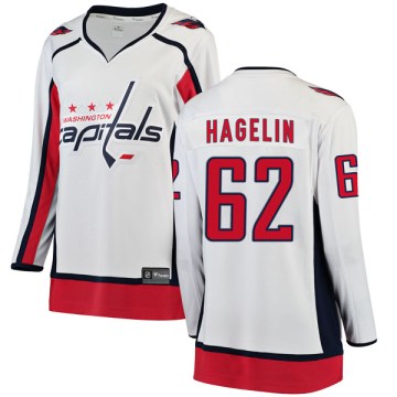 Fanatics Branded Washington Capitals Women's Carl Hagelin Breakaway White Away NHL Jersey