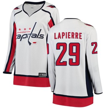 Fanatics Branded Washington Capitals Women's Hendrix Lapierre Breakaway White Away NHL Jersey