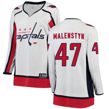 Fanatics Branded Washington Capitals Women's Beck Malenstyn Breakaway White Away NHL Jersey