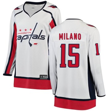 Fanatics Branded Washington Capitals Women's Sonny Milano Breakaway White Away NHL Jersey