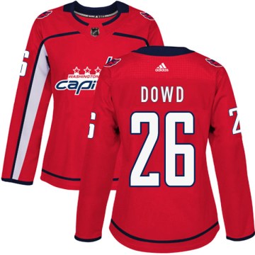 Adidas Washington Capitals Women's Nic Dowd Authentic Red Home NHL Jersey