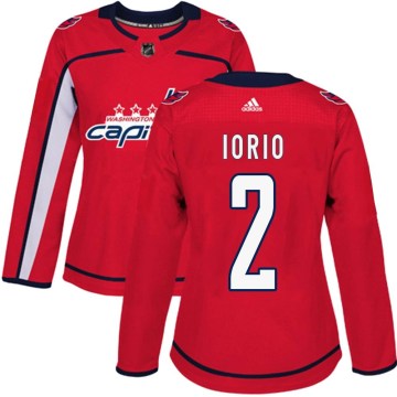 Adidas Washington Capitals Women's Vincent Iorio Authentic Red Home NHL Jersey