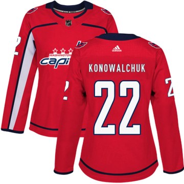 Adidas Washington Capitals Women's Steve Konowalchuk Authentic Red Home NHL Jersey